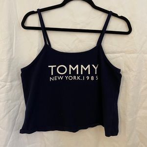 tommy hilfiger tank crop top